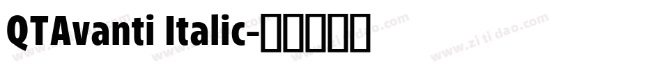 QTAvanti Italic字体转换